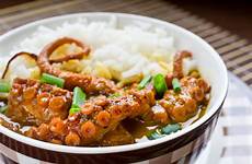 seychelles octopus food curry savoy chives rice gastronomic guide