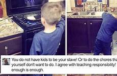 son mom chores teaches teach her gets 7k aren criticized just women nikkole boredpanda girls