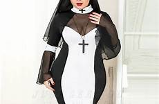 nun sexy costume nuns size sister plus halloween women cosplay hot church witch nurse erotic masquerade role suit porno thick