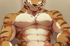 tiger male muscular anthro nude penis solo abs xxx erection feline clothing nsfw only pecs respond edit literate sinful desires