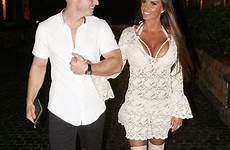 katie price kris boyson dinner date toyboy her cleavage beau she hand plunging lace thai shows off enhanced surgically trainer
