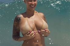 amber rose topless nude naked paparazzi