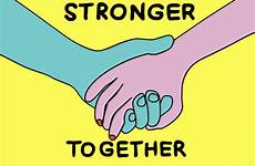 gif strong giphy together stronger stay gifs strength animated support mental health studios friend fumble courage help their