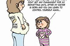 2011 wetting peeing pregnant fun funny comic comics herself mom daughter october episode parenting sized