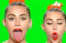 miley cyrus her tongue vma promo mirror celebrity shows mtv video tiny off vmas naked skills