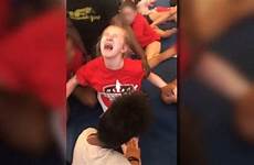 video forced splits cheerleaders do girl old year after force cheerleading her sobbing shows strip coach pain while police athletic