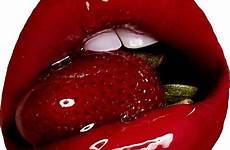 biting strawberry tik tok kissings artwork lippen