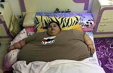 woman fattest bed iman pound her egyptian ahmad years left 1000 old alive has help egypt fat weighs weight over