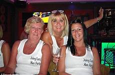 party tenerife behaving partying badly old elderly parties hen stripper gets birthday article pensioner oaps teenagers her year tracie gordon