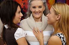 young old lesbians gaving ball three women waiting mature click