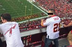 giving blowjob game caught redskins woman public fan wife getting football bj guy nairaland during others buccaneers nothing vs floor