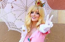 peach cosplay princess costume halloween mario diy kristen cute lanae comicon phoenix peaches visit kart amzn