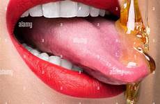 honey dripping lips