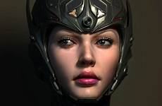 sci fi girl 3d majid breakdowns esmaeili zbrush female fiction science topogun model concept character deviantart smiley