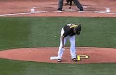 gif burnett bag baseball fail rosin aj opening day mound pittsburgh failing mlb bleacherreport z31 worst summer things animated cheezburger