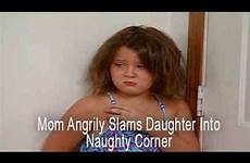 naughty daughter supernanny mom slams corner angrily into