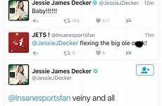 snapchat wife cheating decker husband eric james jessie jets york nude caption boasts selfies selfie his her touchdown while celebrating