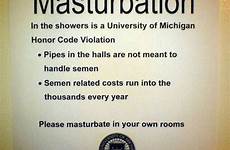 showers masturbation university off shower michigan funny masturbate dorm not ways pee jack male semen sperm fake masturbating notice poster