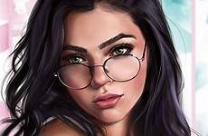 girl digital drawing portrait instagram illustration cartoon profile cute picture portraits illustrations likes drawings beautiful girls sketches girly seç pano