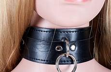 bondage collar slave adult sex restraint juguetes adjustable strap bdsm pull neck fetish ring leather