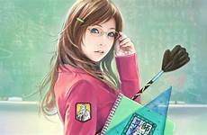 anime girl school wallpaper details