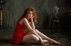 redhead dress 4k red wallpapers sitting girl hd wallpaper 1080p laptop full 2567 girls model