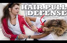 pulling hair fight girl defend