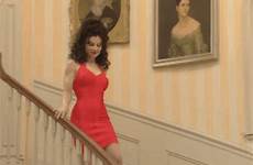 gif fran nanny drescher fine miss 90s gifs fashion named outfits red icon outfit animated style stairs dress she tv