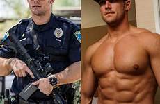 cops muscle uniform cop cutething1001 masculine