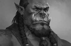 orc portrait warcraft characters male barbarian dnd character fantasy portraits bogdan choose board saved artstation sketch reddit