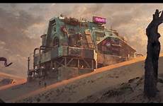 wasteland pavel apocalypse sci artstation environment apocalyptic scifi cdna
