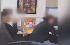 lap teacher student sit sitting school male front class shows high restart