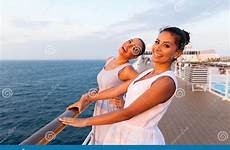 cruise ship women fun cheerful having two