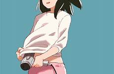 gif anime animated pants kairi original irl self hair dryer danbooru barefoot safebooru pink respond edit posts history shirt background