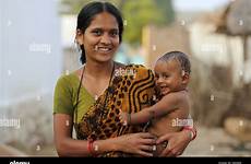 mother indian baby son holding india her south pradesh andhra alamy
