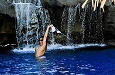 rihanna skinny dipping topless hawaii dip bikini bares waterfall her risqué wild holiday girls nude while singer celebs peeing goes