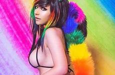 danielle beaulieu nude rainbow bikini cosplay dirtyship pussy naked