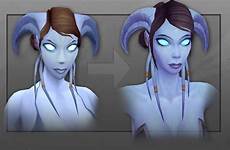 draenei draenor warlords warcraft weiblichen charaktermodelle fooling sidequesting upgraded wod disponibilizado blizzard gamersbook