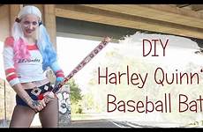 harley quinn bat baseball diy halloween