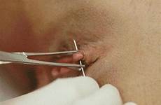 clit needle clitoris pierced clitorectomy piercings master4pigslave needles pain