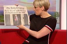 underwear mcgovern steph presenter flashes through wardrobe bbc she accidently unaware her morning host air malfunction article papers charlie apparent