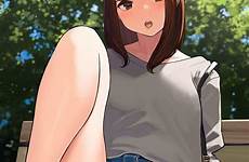 hentai anime pussy shorts tights short miru flashing aside uncensored hair yomu upshorts options small denim solo epper sgt
