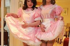 sissy maid crossdresser maids chaste frilly petticoats two gurls
