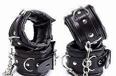 bdsm leather handcuffs cuffs bondage restraints ankle sex toys wrist padded hand soft pu fetish aliexpress shopped customers also