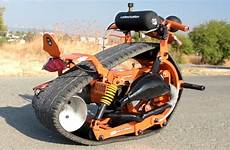 motorcycle tread rideable bike begs slowly hackaday unicycle tractor