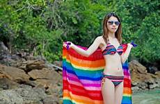 asian beach tropical bikini girl preview