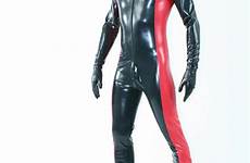latex rubber men tight bodysuit costume catsuit gloves heavy zipped front bodysuits 6mm