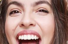 female faces tongue girl celebrities lips celebrity close teeth