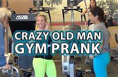 old man gym pranks