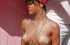 rihanna topless beach brazil sexy shoot nude vogue celeb poses goes naked ass tits tan lines pussy photoshoot leaked rhianna